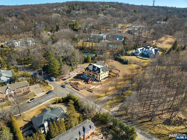 aerial view with a view of trees