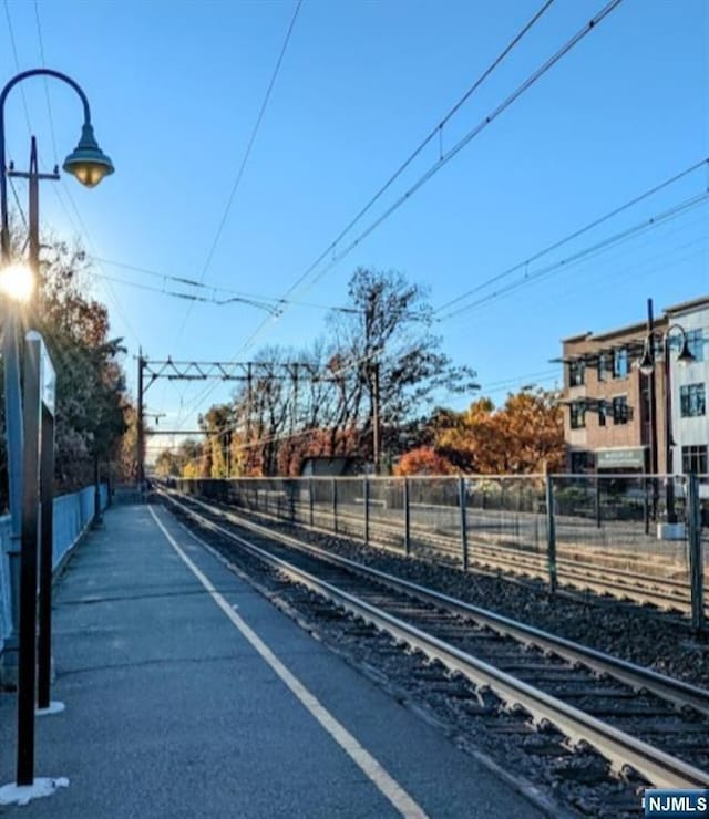 view of road with street lights