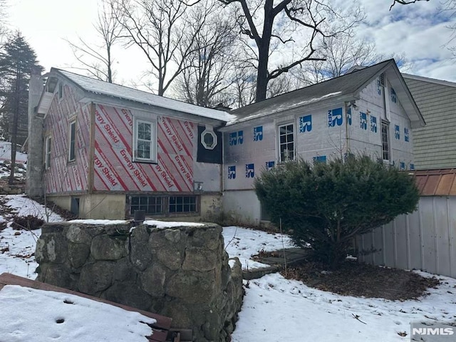 view of front of home