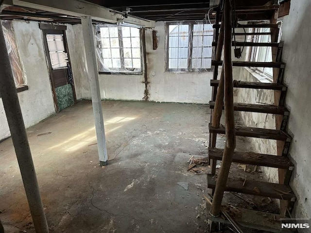 view of basement