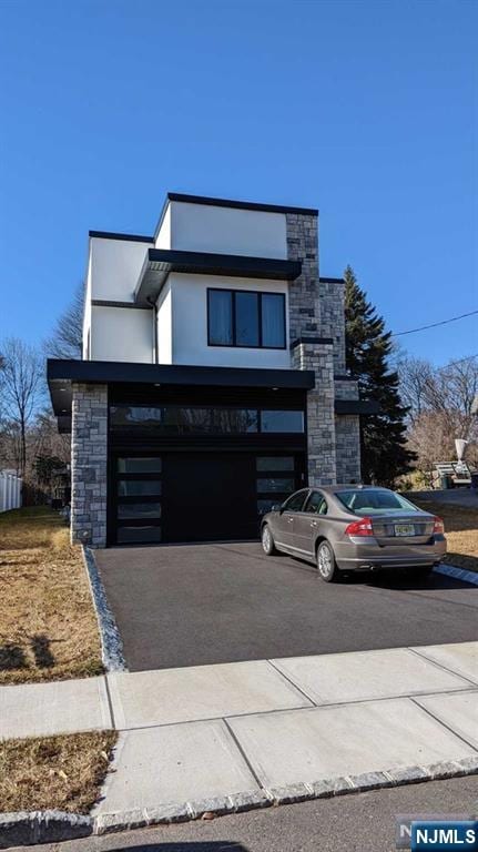 view of contemporary house