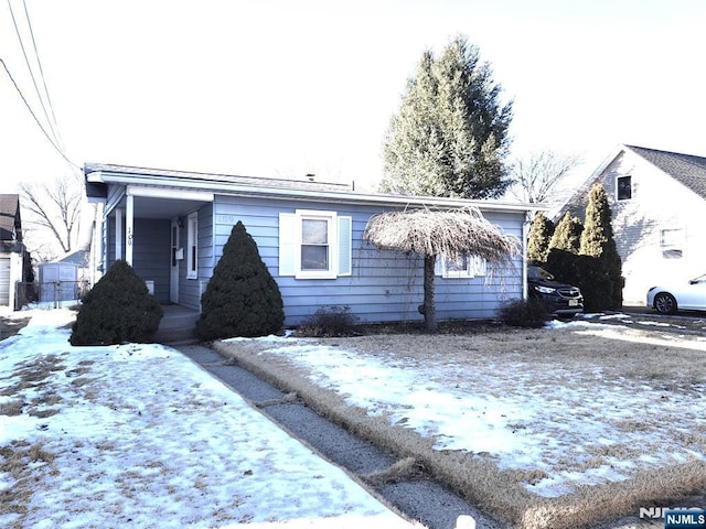 view of front of home