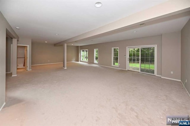 view of carpeted empty room