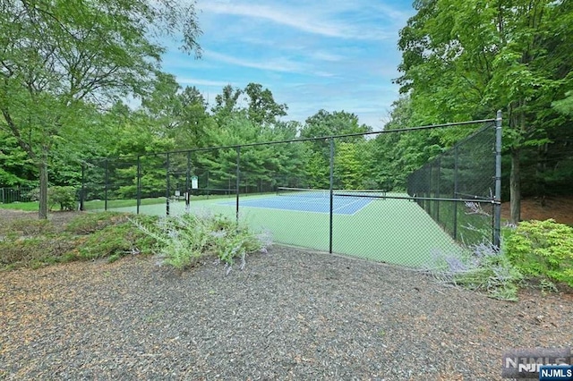 view of tennis court