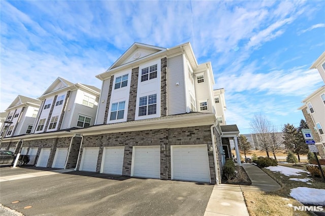 view of home's exterior with a garage