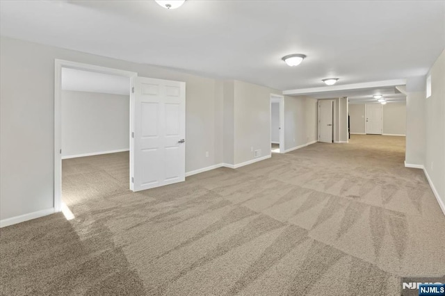 view of carpeted empty room