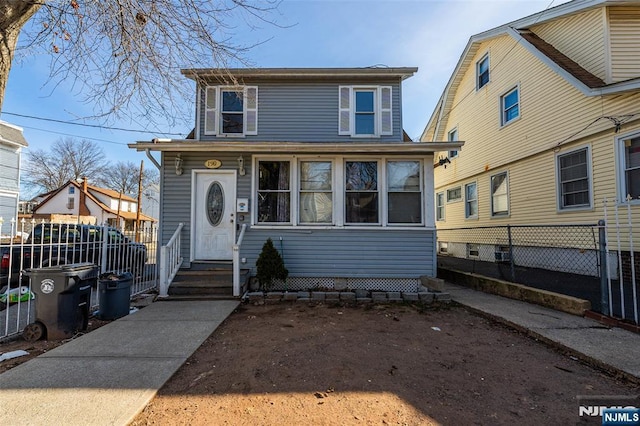 view of front of home