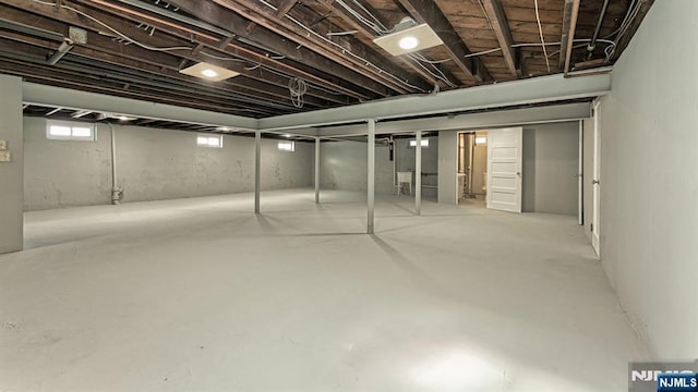 view of basement