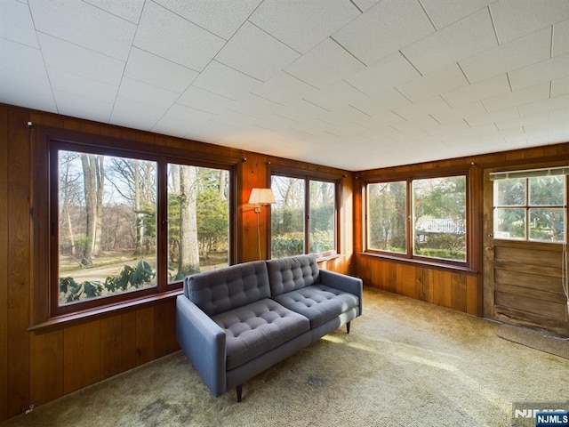 sunroom with plenty of natural light