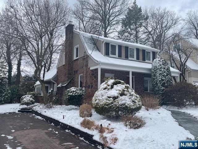 view of snowy exterior