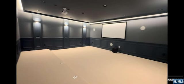 view of home theater