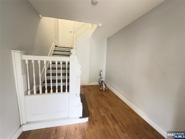 interior space featuring hardwood / wood-style flooring