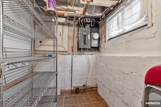 utility room featuring electric panel