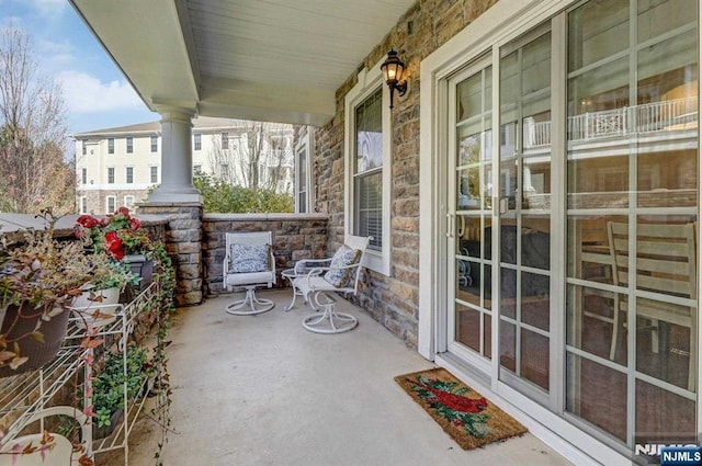 balcony with a porch