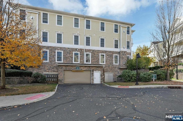 view of property with a garage