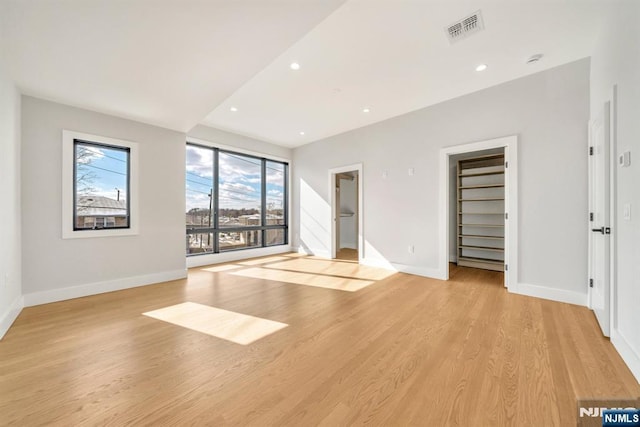 interior space with light wood-type flooring