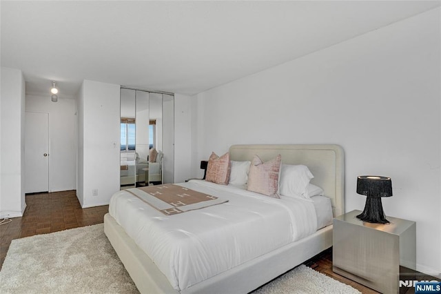 bedroom featuring a closet