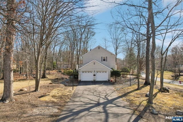 exterior space featuring driveway