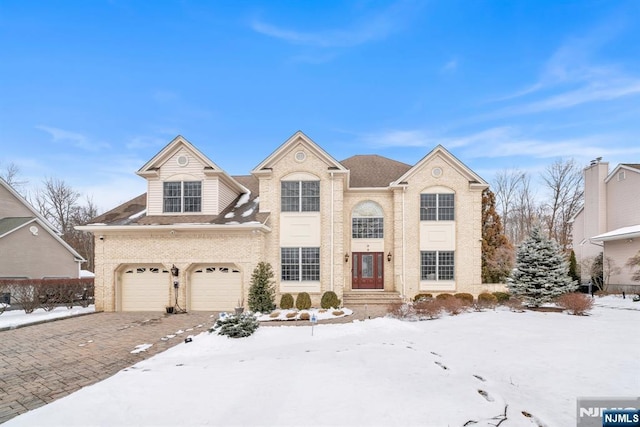 front of property featuring a garage