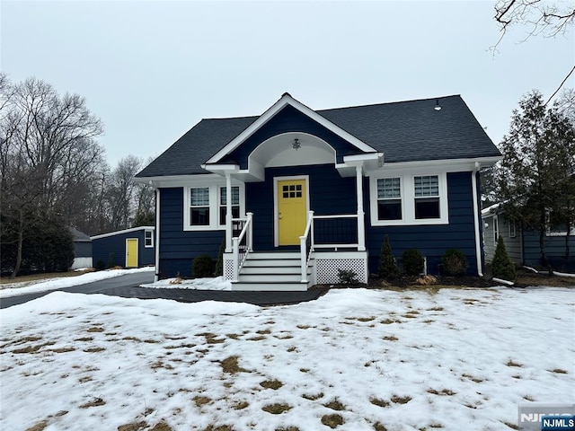 view of bungalow-style house