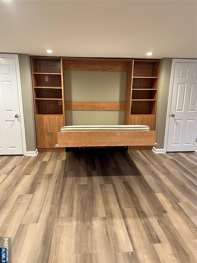 interior space featuring hardwood / wood-style flooring