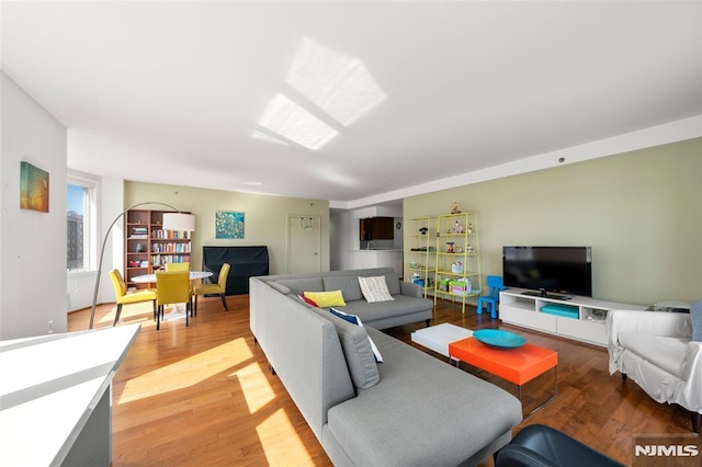 living room featuring wood finished floors