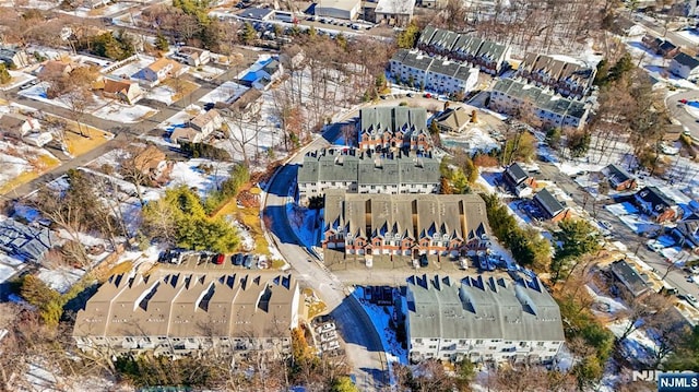 drone / aerial view with a residential view