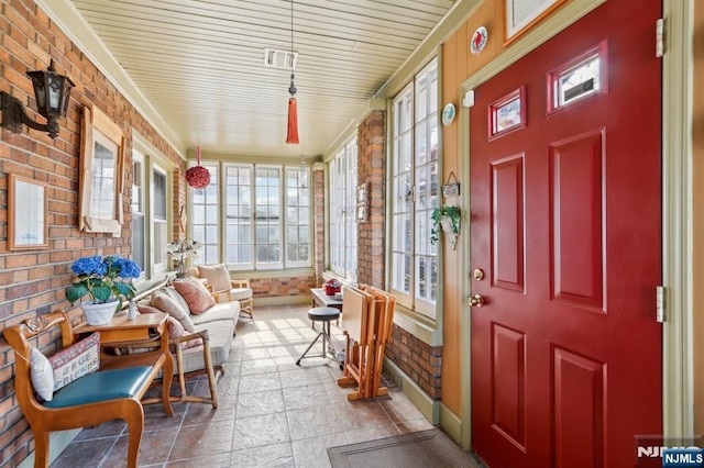 view of sunroom / solarium