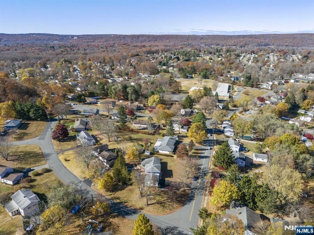 drone / aerial view with a residential view