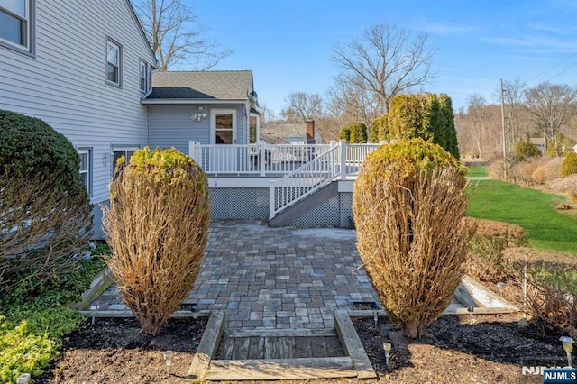 view of patio / terrace featuring a deck