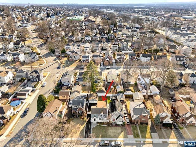 bird's eye view featuring a residential view