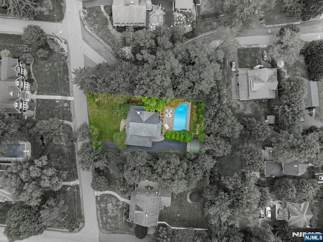 drone / aerial view featuring a residential view