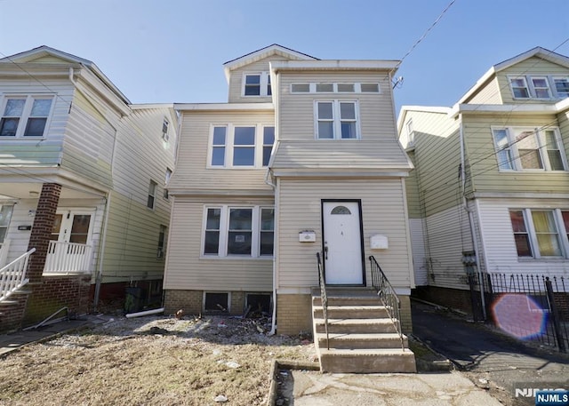 view of front of home with entry steps