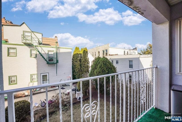 view of balcony