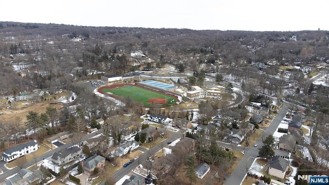 aerial view featuring a residential view