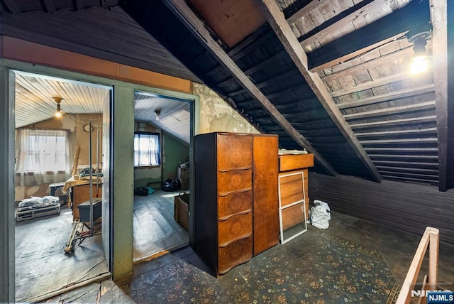 view of attic