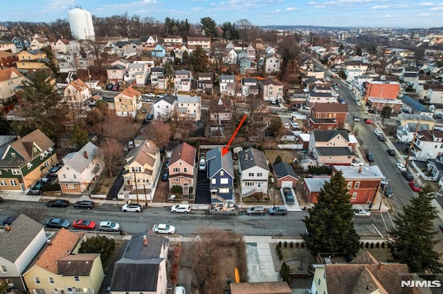 drone / aerial view featuring a residential view