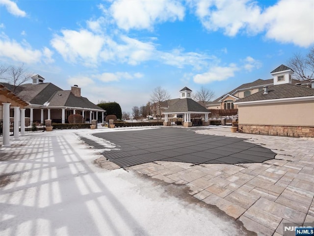 pool featuring a patio area