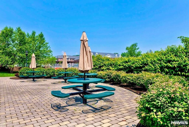 view of home's community featuring a patio