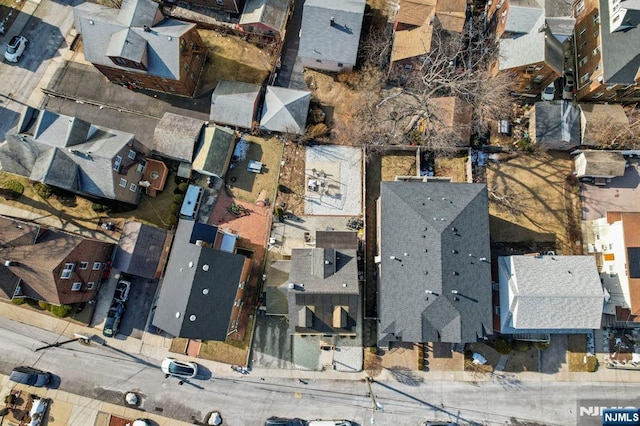 bird's eye view with a residential view