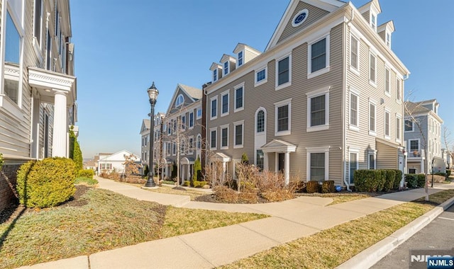 exterior space with a residential view