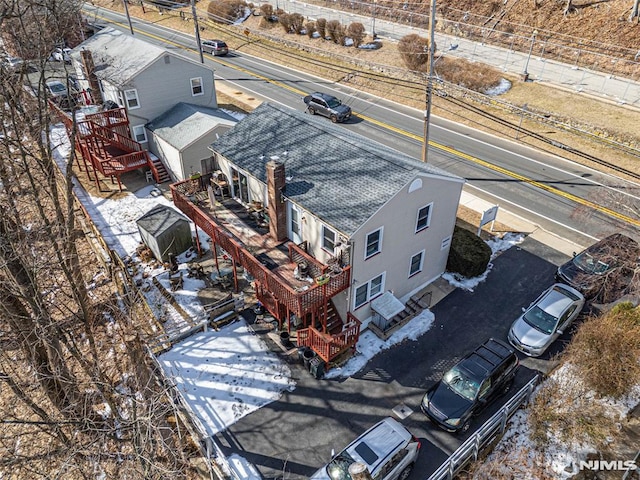 birds eye view of property