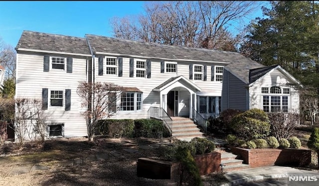 view of colonial home