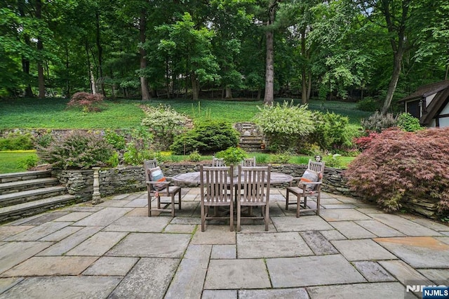 view of patio / terrace with outdoor dining space