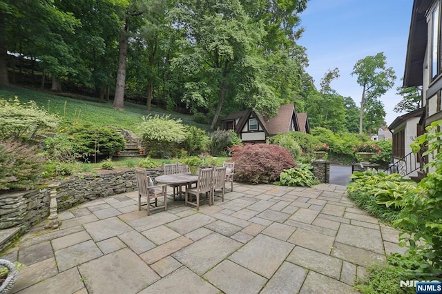 view of patio / terrace featuring outdoor dining area