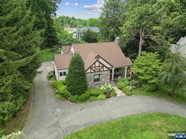 birds eye view of property