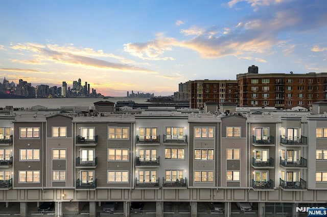 view of property with a city view