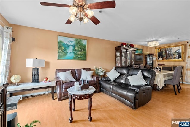 living room featuring wood finished floors