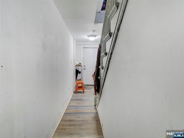 5 Elm St, Newark, NJ 07102 - hallway featuring light wood finished floors and baseboards