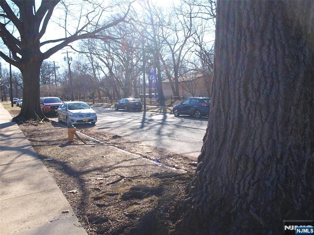 view of road featuring sidewalks